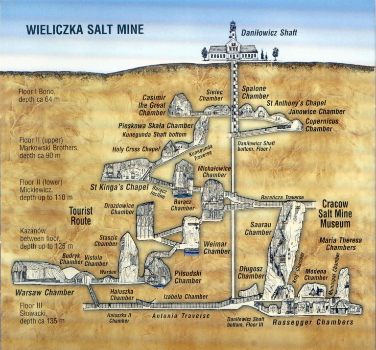 Map of the underground salt mine - Salt Cave ProDesign